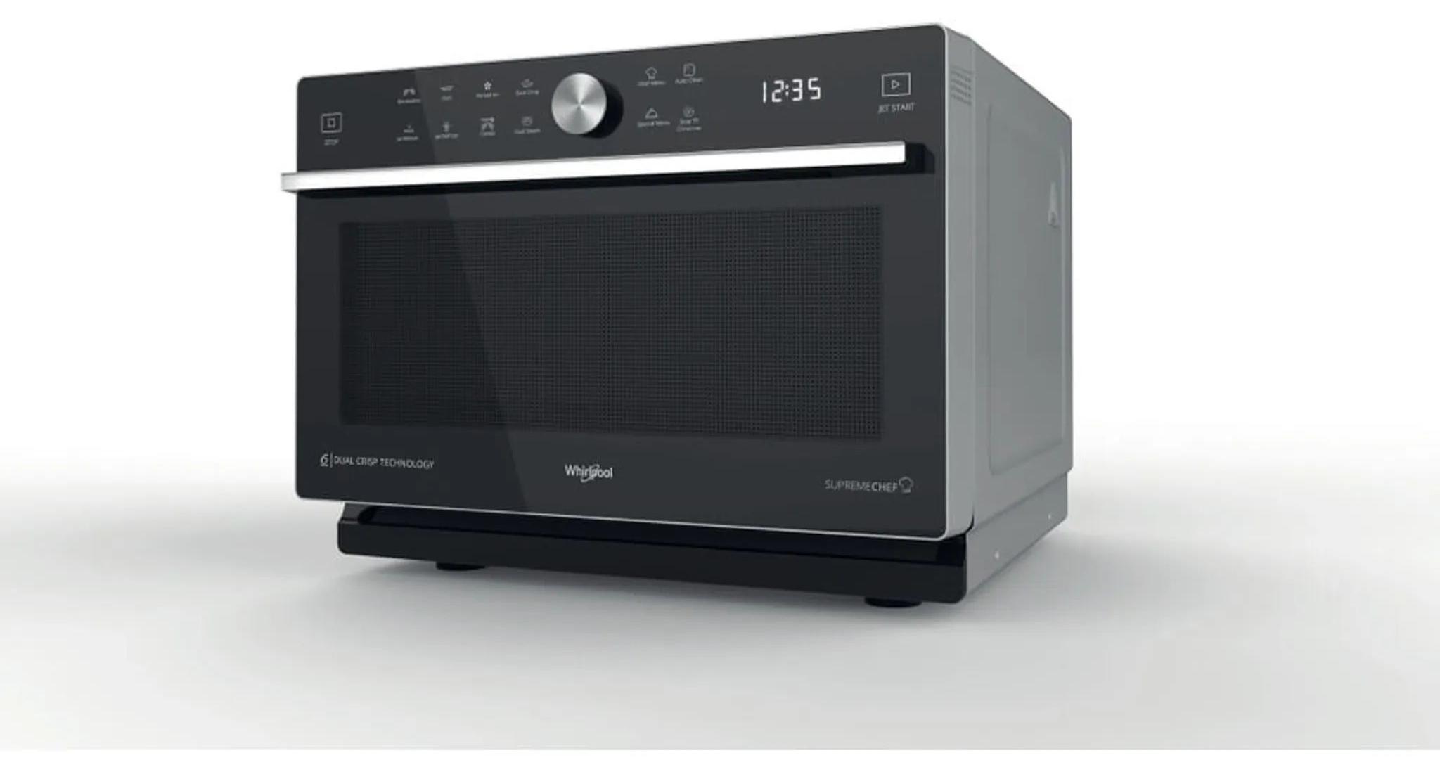Whirlpool Supreme Chef MWSC 933 SB, Arbeitsplatte, Kombi-Mikrowelle, 33 l, 900 W, Eingebautes Display, LED