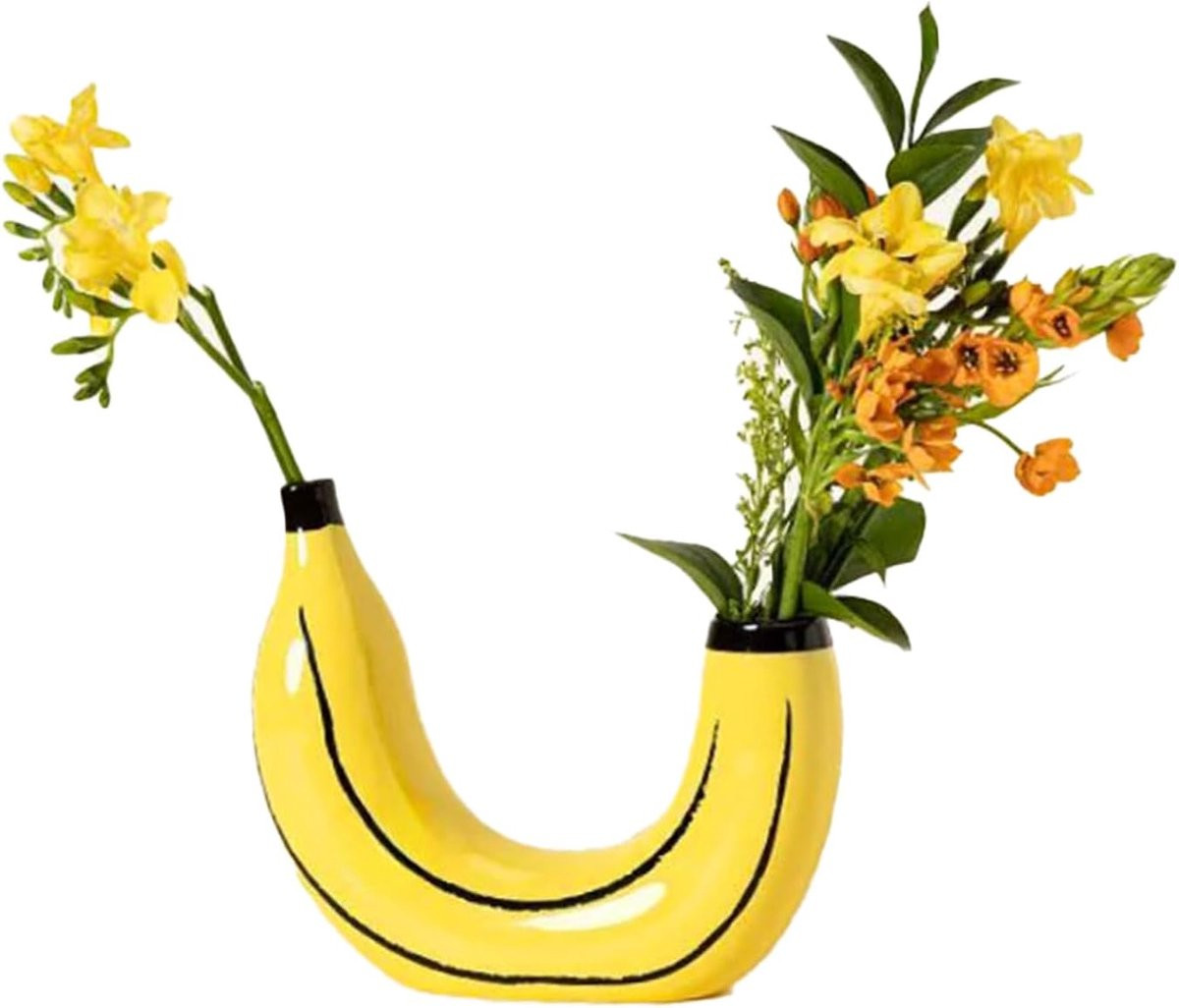 Creatieve Bananenvaas voor Huisdecoratie van Hars