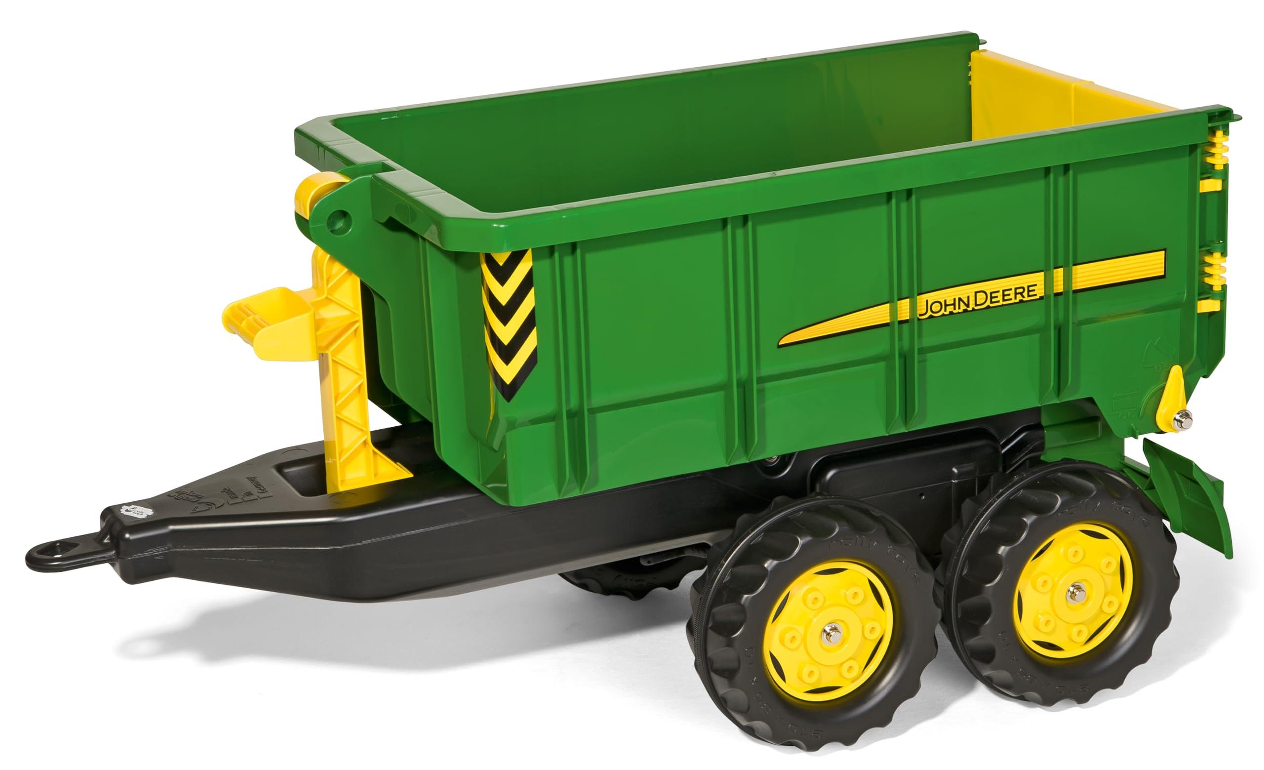 Kipp-Anhänger John Deere, abnehmbar, 2-achsig, 98x51x45 cm, grün