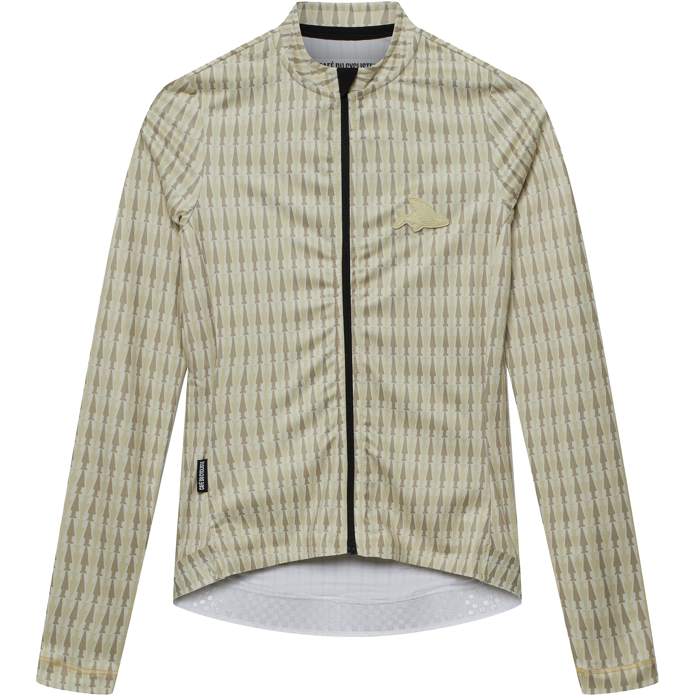 Café Du Cycliste Constance LS Trikot Damen Radtrikots beige Größe S Rennrad Elastisch