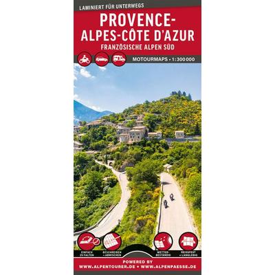 MoTourMaps Provence-Alpes-Côte d’Azur Französische Alpen Süd Auto- und Motorradkarte 1:300.000, Sonstige von , MoTourMedia, 978-3-939997-64-1