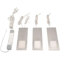 L&s Anbauleuchte Planar L neutralweiß 24V DC 3x3 W Rahmenfarbe Aluminum