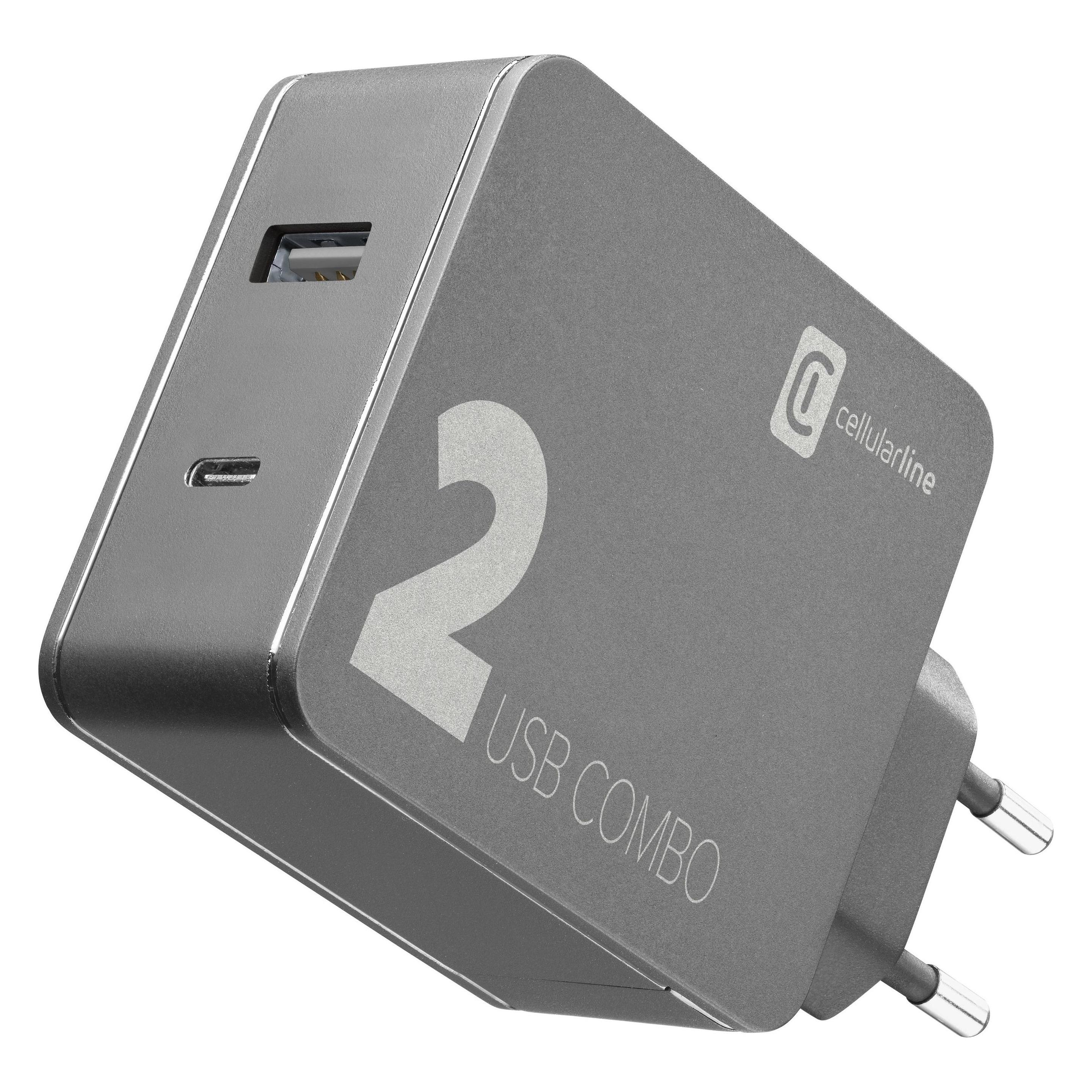Cellularline Multipower 2 Combo (42 W, 1 Port) (ACHITUSB2PD42K)