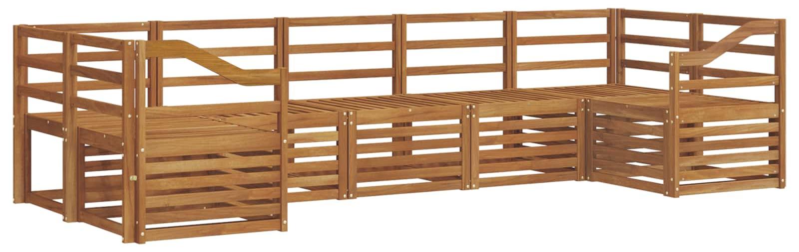 Ecksofa Set 7 pcs Natur