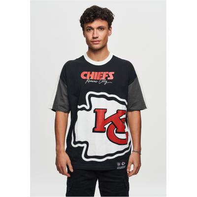 T-Shirt RECOVERED "NFL Chiefs Kansas City", Herren, Gr. L, schwarz, 100% Baumwolle, bedruckt, normal, Rundhals, Shirts T-Shirt, für alle Fans der Kansas City Chiefs