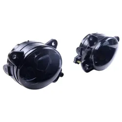 SET Klarglas HB4 Nebelscheinwerfer Schwarz Smoke passend für VW Touareg (7L)