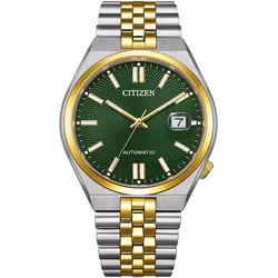Citizen Tsuyosa Elegant NK0024-54X Herren-Automatikuhr Bicolor Grün