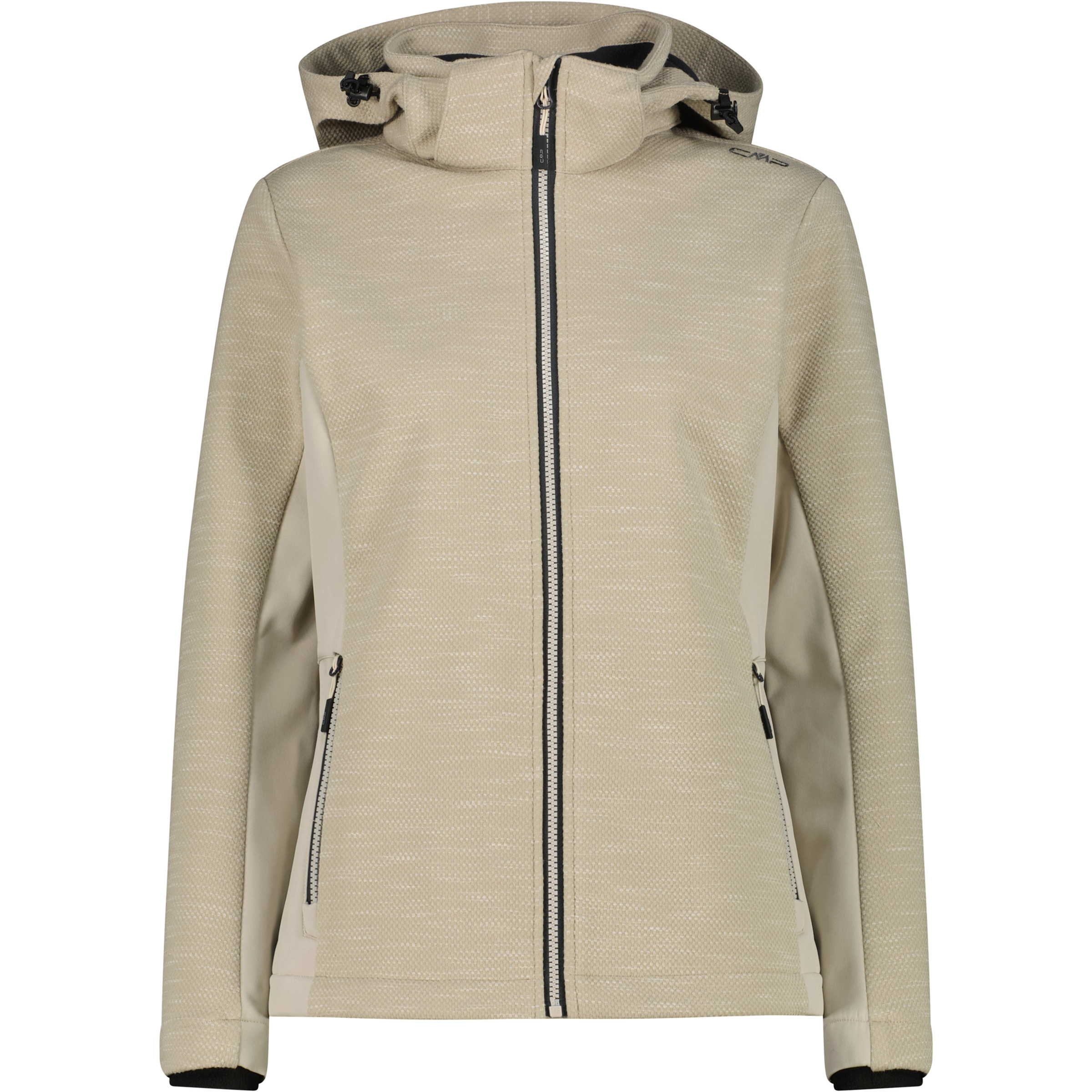 CMP Zip Damen Softshelljacke beige Größe M Trekking