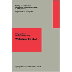 Wohlstand für alle?, Fachbücher von Wolfgang Glatzer