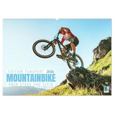 Mountainbike - Über Stock und Stein: Edition Funsport (Wandkalender 2026 DIN A2 quer), CALVENDO Monatskalender