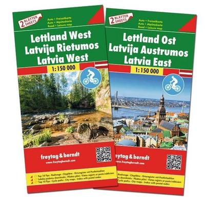 freytag & berndt Straßenkarte Lettland Set 1:150.000, Sonstige von , KOMPASS Freytag & Berndt, 978-3-7079-1773-4