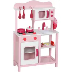 KINDERKÜCHE Spielküche mit Backofen, Herd, Spüle, Soundfunktion, Rosa