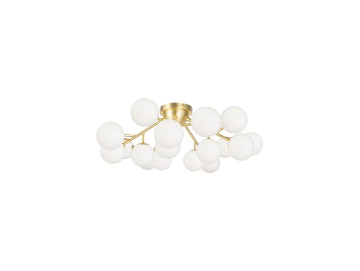 Cluster Deckenlampe „Dallas“ Opalglas/Messing Maytoni
