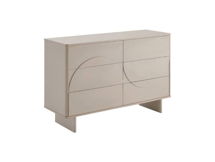 Commode 6 tiroirs - Beige - DELORINA