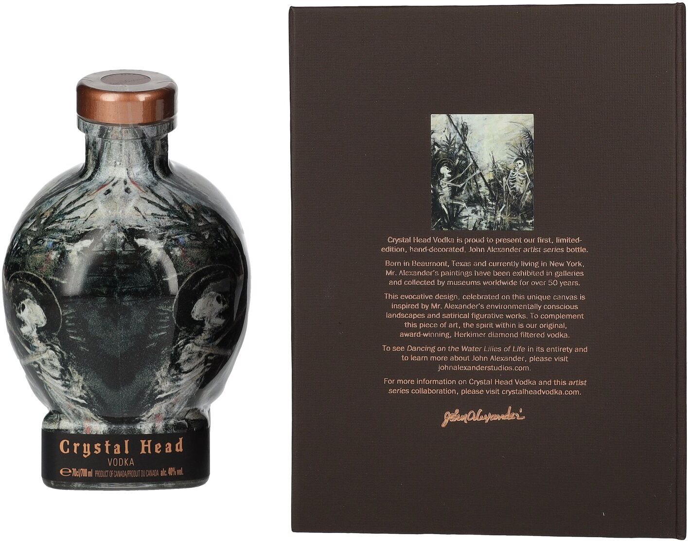 Crystal Head Vodka John Alexander Artist Series 40% Vol. 0,7l in Geschenkbox