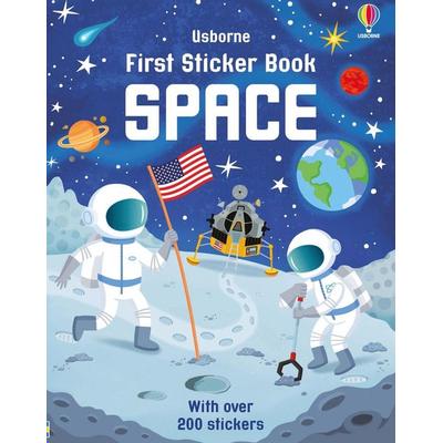 First Sticker Book Space, Taschenbuch von Sam Smith, Usborne, 978-1-80531-744-9
