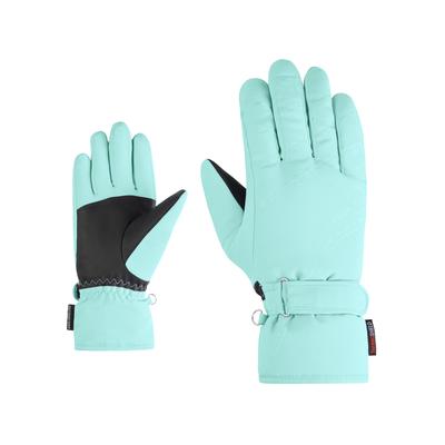Skihandschuhe ZIENER "KEVA-Z PR glove lady", Damen, Gr. 8, radiant lagoon, Polyester, Handschuhe
