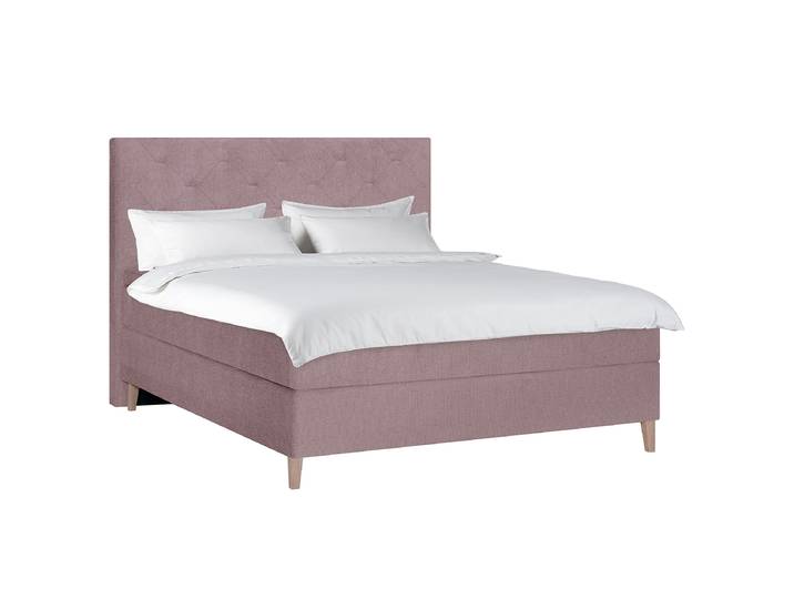 Boxspringbett Peludo 180 x 200cm Chenille Gelia Pink Doppelmatratze H3/H4