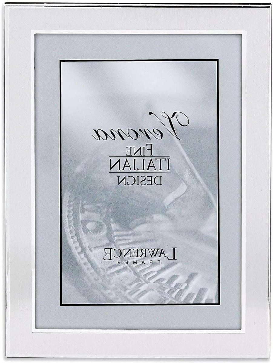Metalen Fotolijst met Geborstelde Zilveren Afwerking - 5x7 Inch