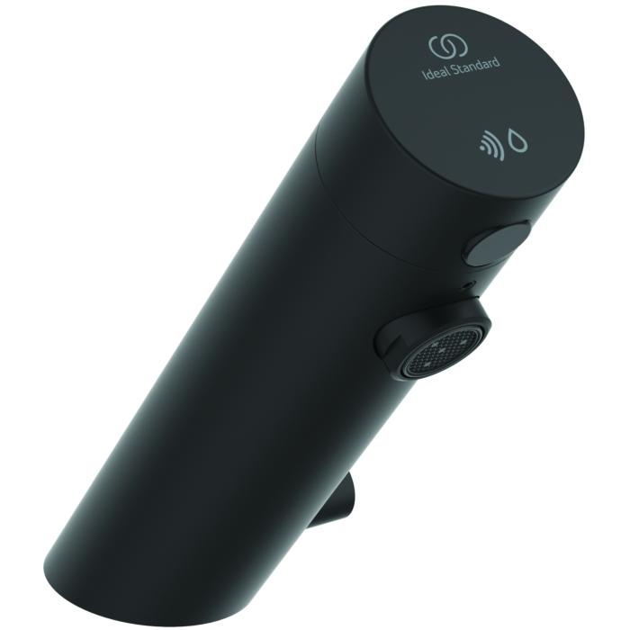 Ideal Standard Sensorflow Sensor-Waschtischarmatur A7559XG mit Mischung, Batteriebetrieb, 6 V, silk black
