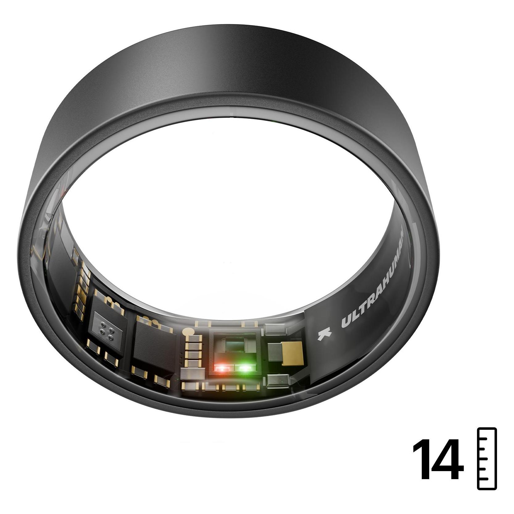 Ultrahuman Ring AIR Matte Grey - Size 14 (14, Grey) (UHRA-MG-14-EUL7)