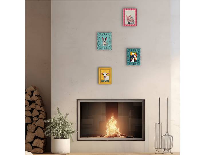Image Bully Chiot Tissu mélangé Multicolore 22 x 27 x 1cm