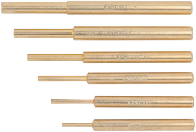 KS Tools Jeu de chasses goupilles BRONZEplus, 6 pcs. (963.2590)