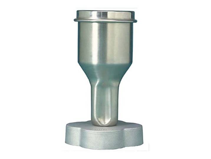 neoLab Mikro Edelstahl Becher mit Deckel und Messersatz, 400mL