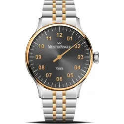 Meistersinger Klassik Yaara YA907G - anthrazit,gold,silber - 36mm