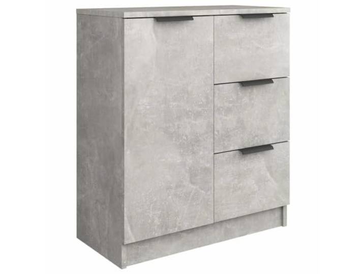 Kaorsrow Sideboard Betongrau 60x30x70 cm Holzwerkstoff Anrichte Kompakter Kommodenschrank für Wohnzimmer & Flur mit wechselbarem Türanschlag und robuster Ablagefläche.