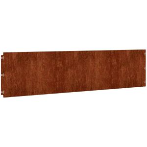 VidaXL Rasenkante 821896, braun, UV-beständig, flexibel, aus Cortenstahl, 103 x 25 cm, 10 Stück, Gesamtlänge 10,3 m