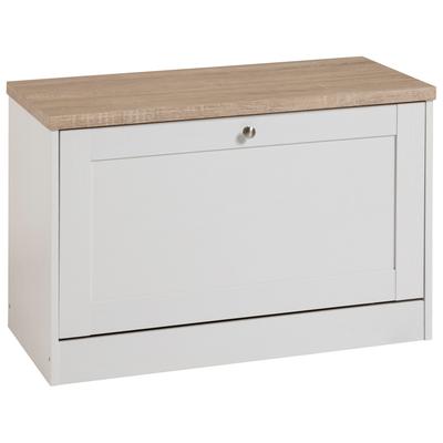 Schuhbank OTTO HOME "Heide", weiß, B:80cm H:51cm T:40cm, Holzwerkstoff, Sitzbänke, Schuhbank