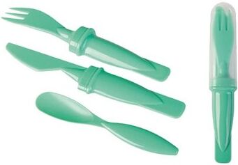 Set Posate EcoLunch in plastica, custodia inclusa Personalizzate o neutre