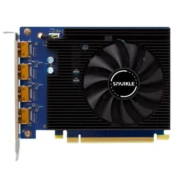Sparkle Arc A310 Omni View (4 GB, GDDR6), Grafikkarte, Silber, Blau, Schwarz