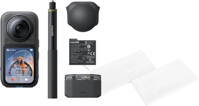 Insta360 X6 Essentials Bundle Zwart met BlueBuilt Microvezeldoekjes