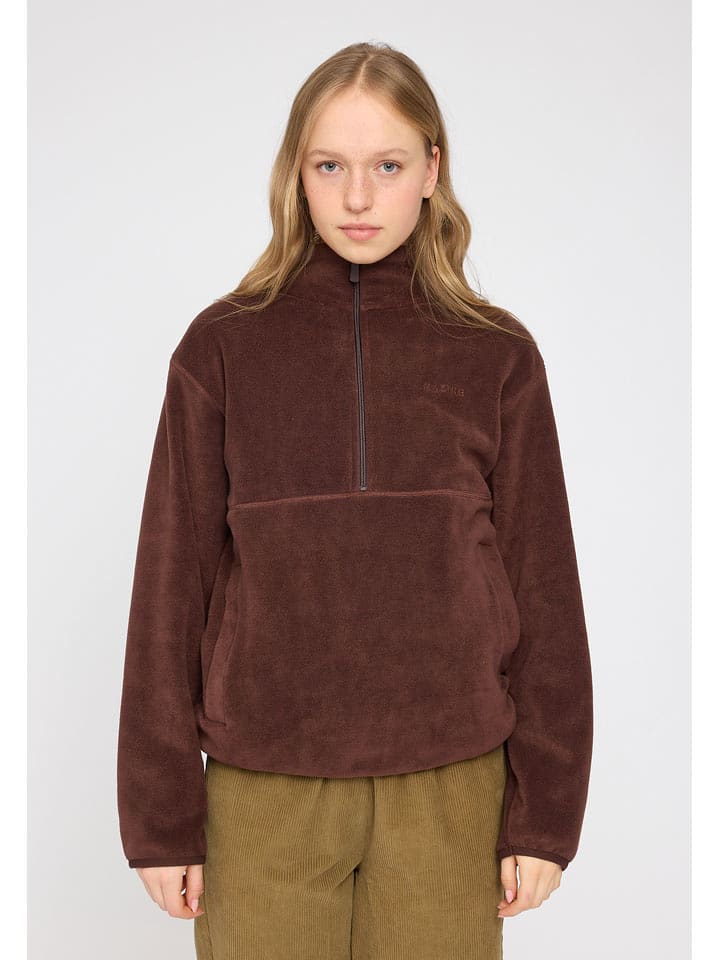 MAZINE Fleecepullover "Nash" in Braun - M