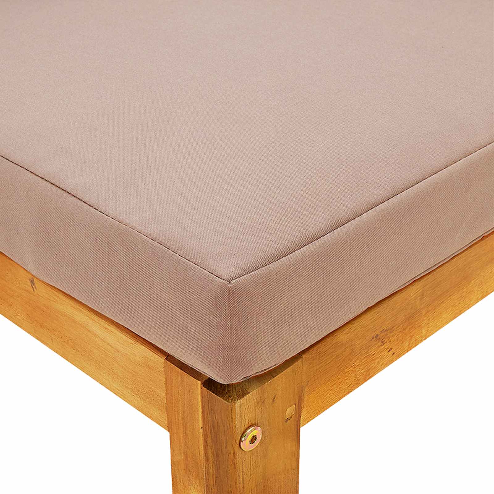 vidaXL Repose-pieds modulaire avec coussins Bois d'Acacia Massif