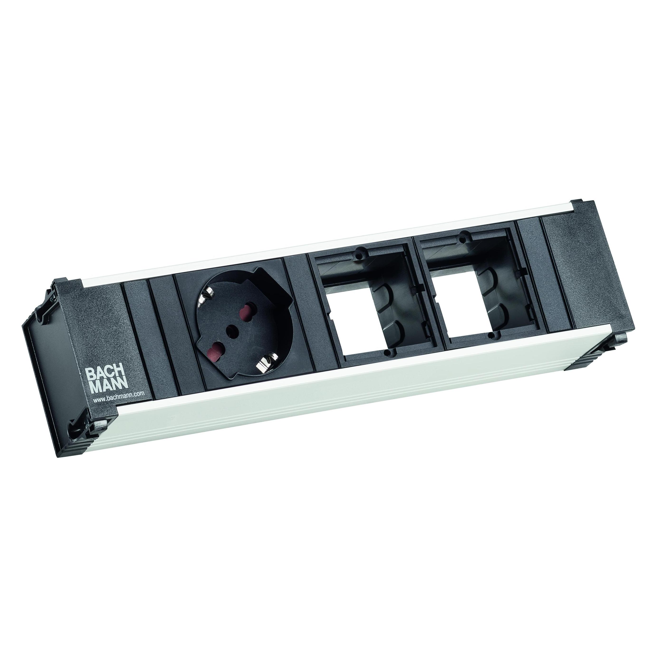 Bachmann 912.0055 - 0,1 m - 1 AC-Ausgänge - Indoor - Typ L - Typ G - Aluminium (1x, CEE 7/3) (912.0055)
