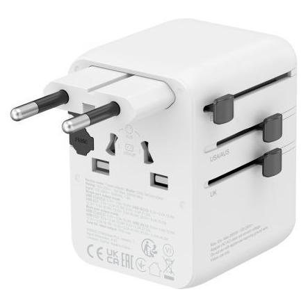 Canyon Travel Adapter OnTour 70 EU/UK/US/AUS 70W White 5291485019334 (CNS-TA70W1006W)
