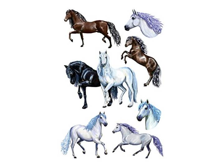 AVERY Zweckform 53692 Kinderstickers, paarden, 21 stickers