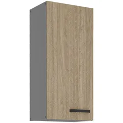 Küche SCANDI Hängeschrank 40 cm Fischgrät Küchenzeile Küchenblock Einbauküche