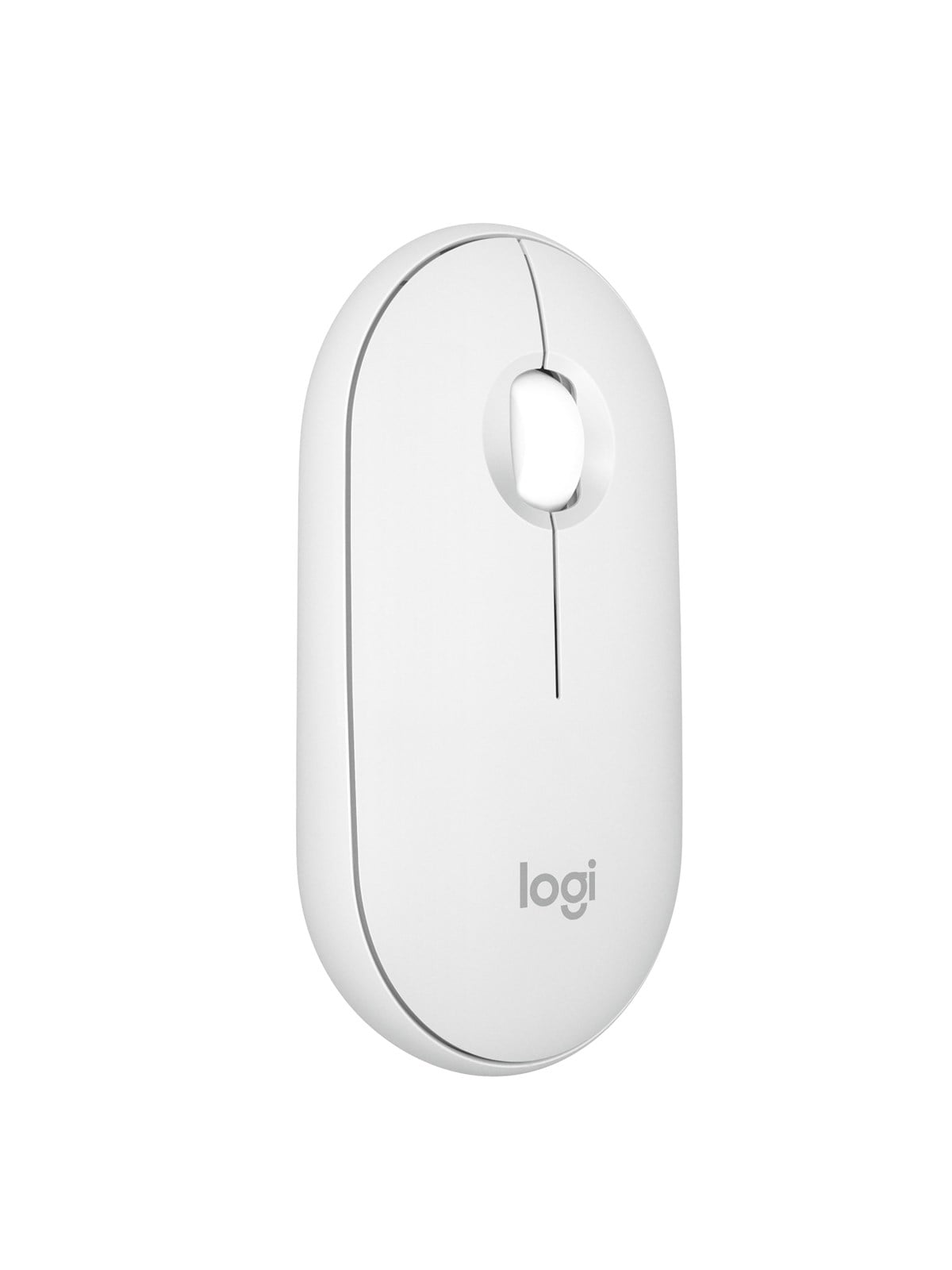 Logitech Pebble Mouse 2 M350s Wireless - Tonal White - Maus (Weiß)