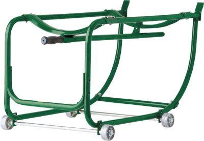 Justrite Fassgerüst, mit Rollen, Stahl, B 530 x T 102 x H 102 mm, grün