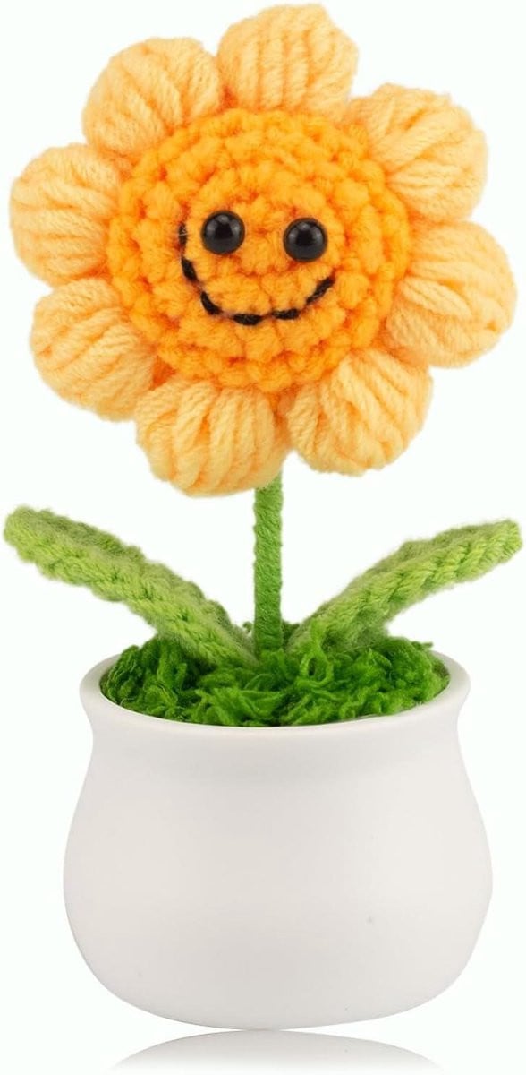 Gehaakte Zonnebloem Interieur Decoratie Geel