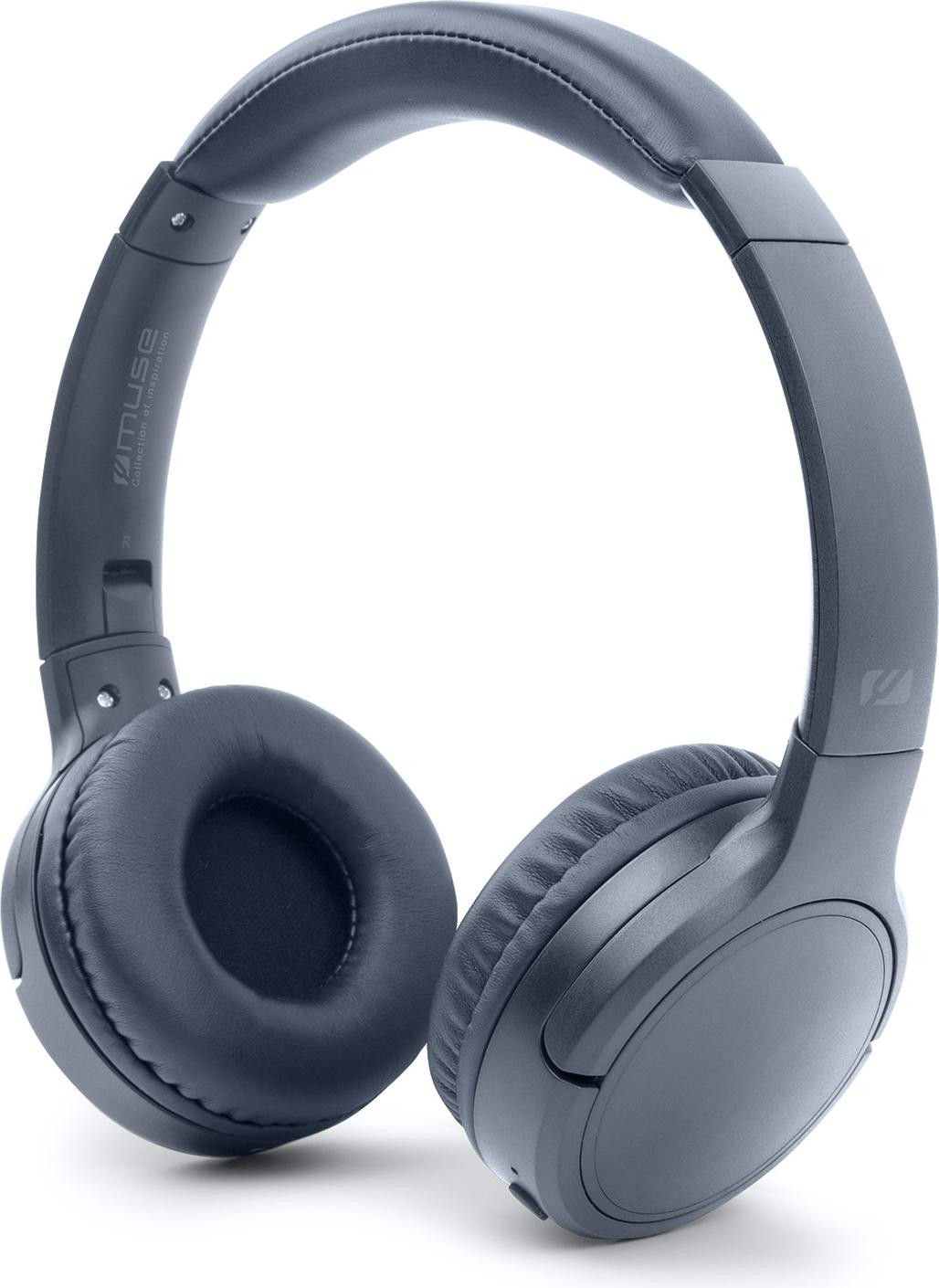 Muse M-272 BTB Draadloze Koptelefoon met Microfoon voor Gesprekken en Muziek, Blauw, 150 g
