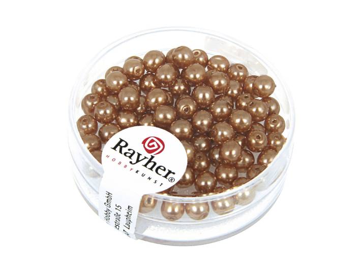 Rayher Renaissance Glaswachsperlen 4 mm 85 Stück