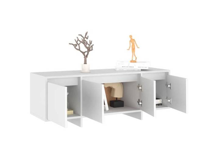 GKK - Meuble TV pas cher - Table TV Blanc 120x30x40 5 cm Bois d'ingénierie @4703