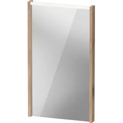 Duravit D-Code Spiegel, LED-Lichtfeld oben, 400x700mm, externer Lichtschalter notwendig, 3 W, DC7075055550000, Farbe: Eiche Marmoriert