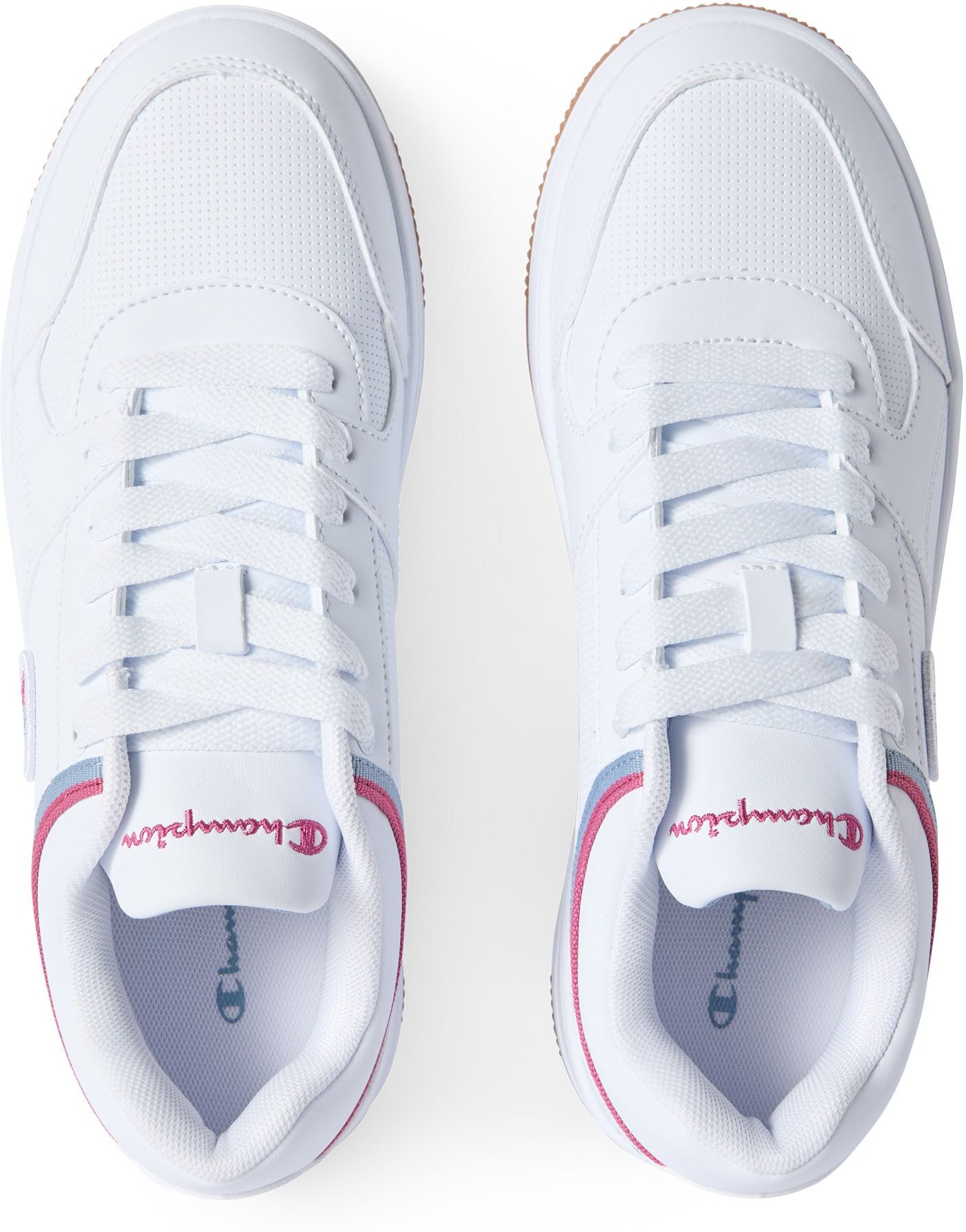 Sneaker CHAMPION "RD18 LOW", Damen, Gr. 36, Synthetik, weiss (wht, wdwb, map), Schuhe Sneaker wht, wdwb, map 36, Synthetik