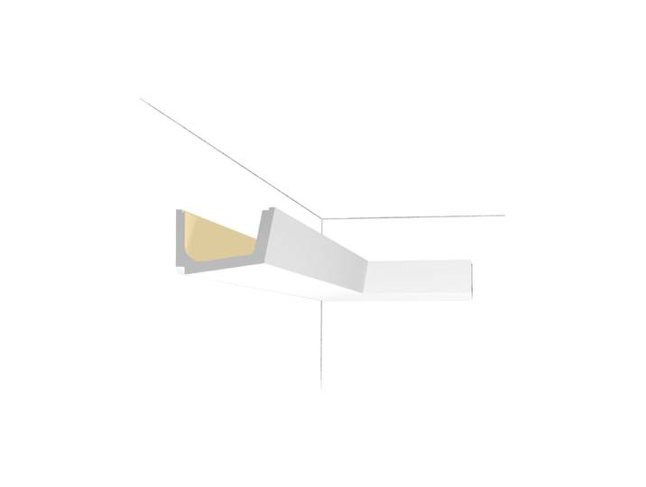 Deko-Wandprofil „STRAIGHT C 357“ für Indirekte Beleuchtung - 200 cm weiss Orac Decor